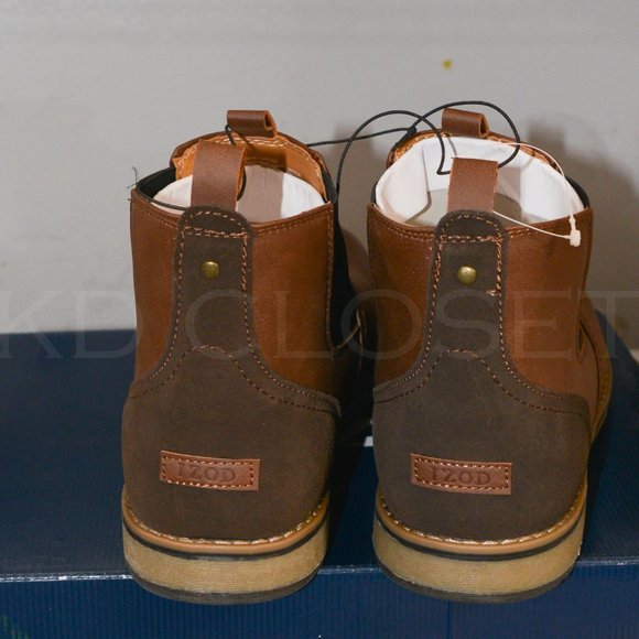 Izod BROWN‎ Men\'s Lucas Pull-On Chukka Leather Boot main image 4
